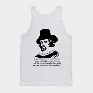 Sir Francis Bacon Portrait and Quote Tank Top